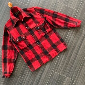 Vintage Chippewa wool buffalo plaid flannel